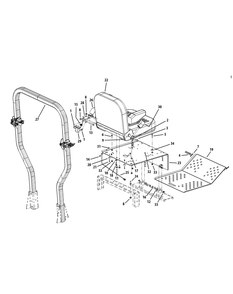 Part Location Diagram of 02005147-0637 MTD Seat Latch Bracket
